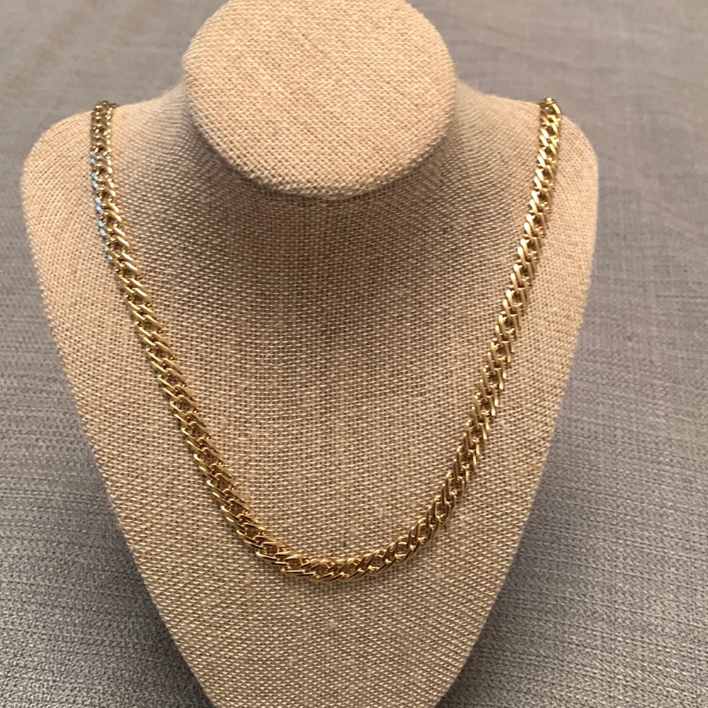 Gold Tone Chain Linked Necklace In Excellent Condition NICE QUALITY GOLD LOOK